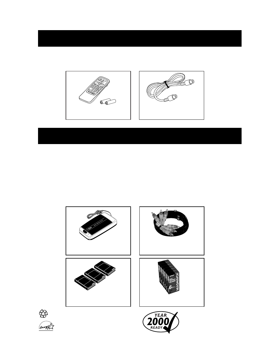 Upplied, Ccessories, Ptional | Philips VRA611AT User Manual | Page 48 / 48