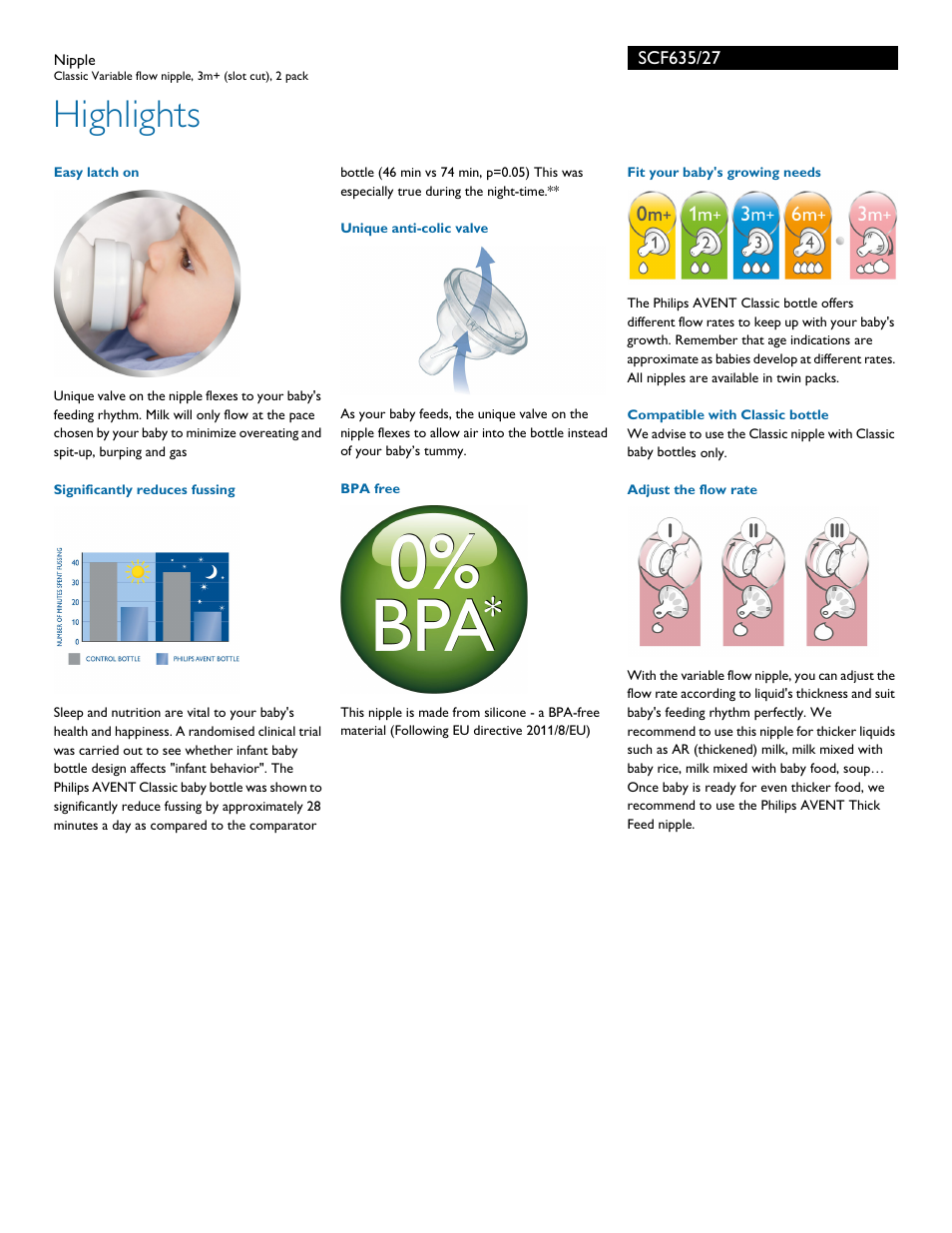 Highlights | Philips SCF635-27 User Manual | Page 2 / 3