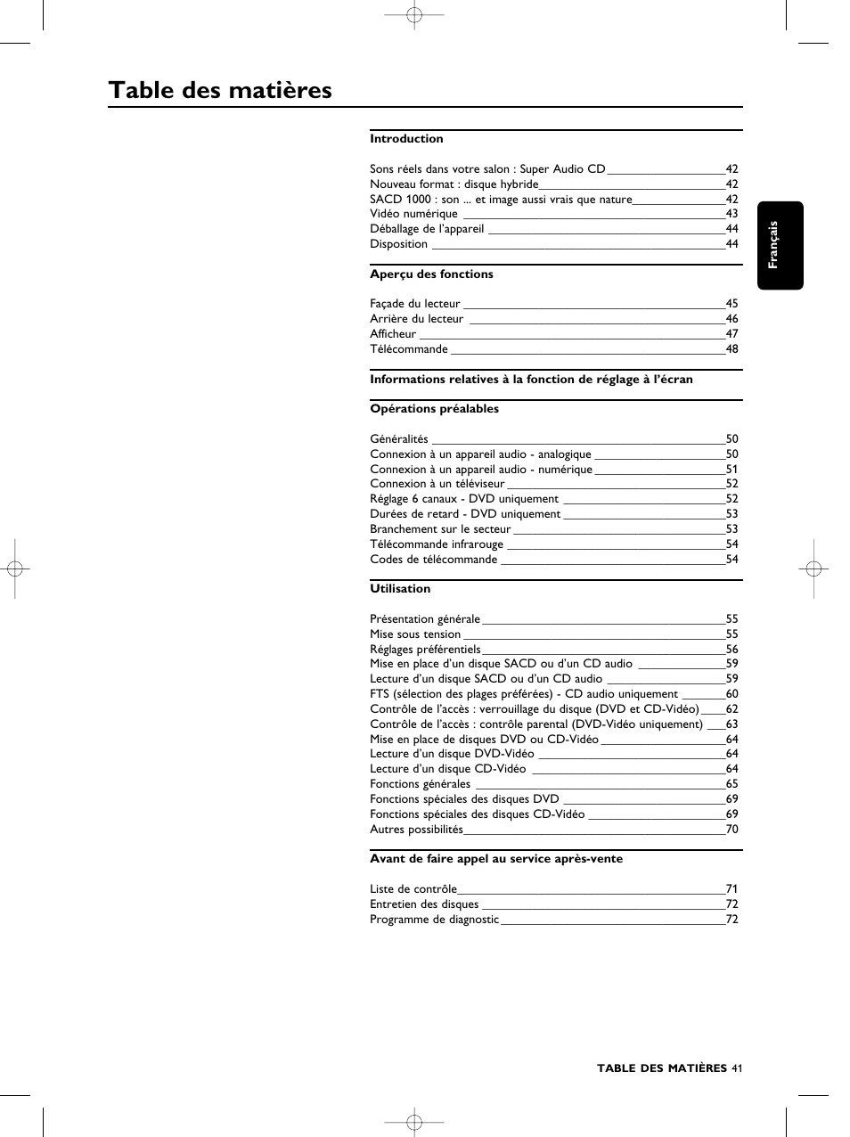 Philips SACD1000 User Manual | Page 41 / 107