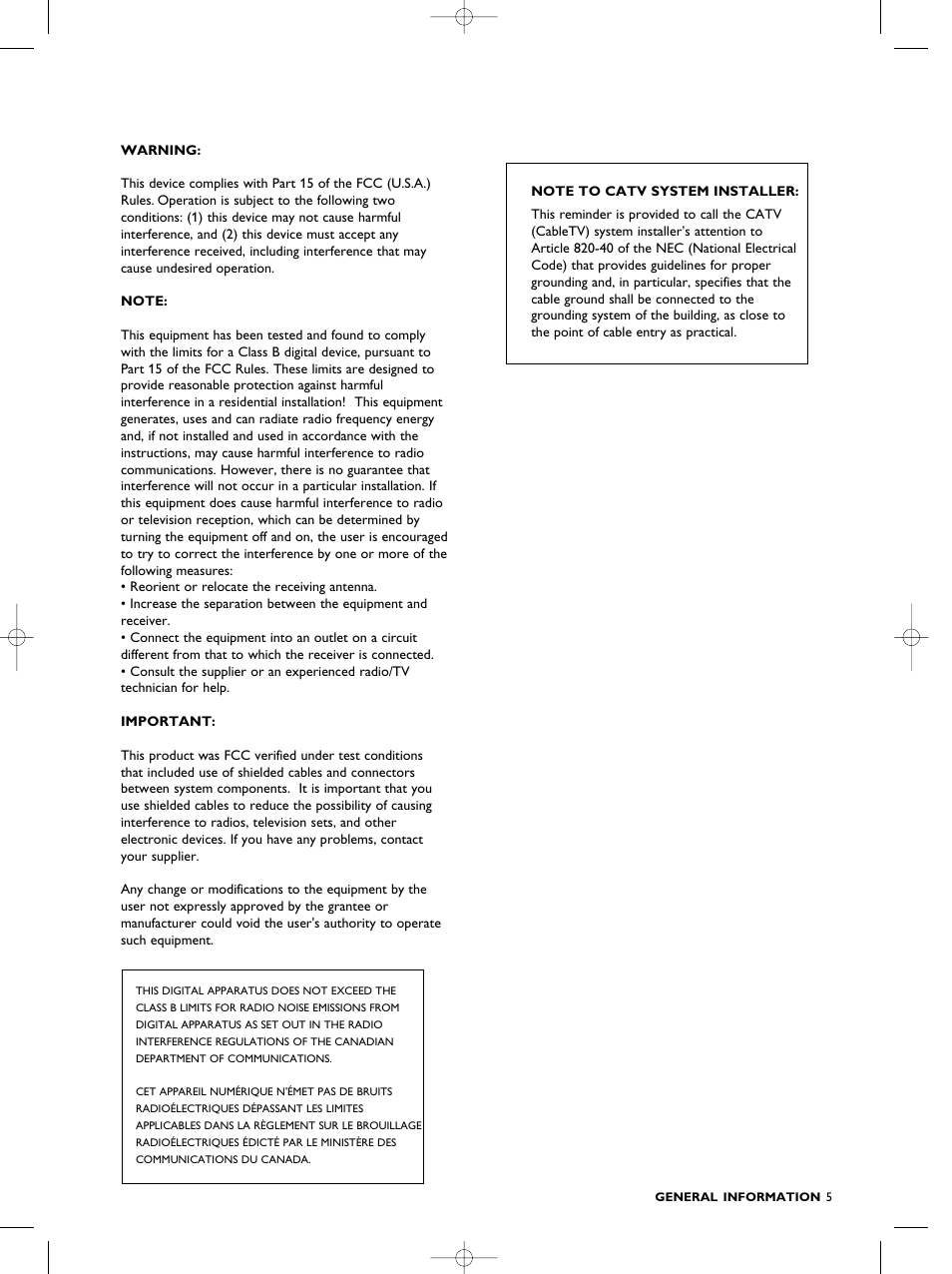 Philips SACD1000 User Manual | Page 5 / 107