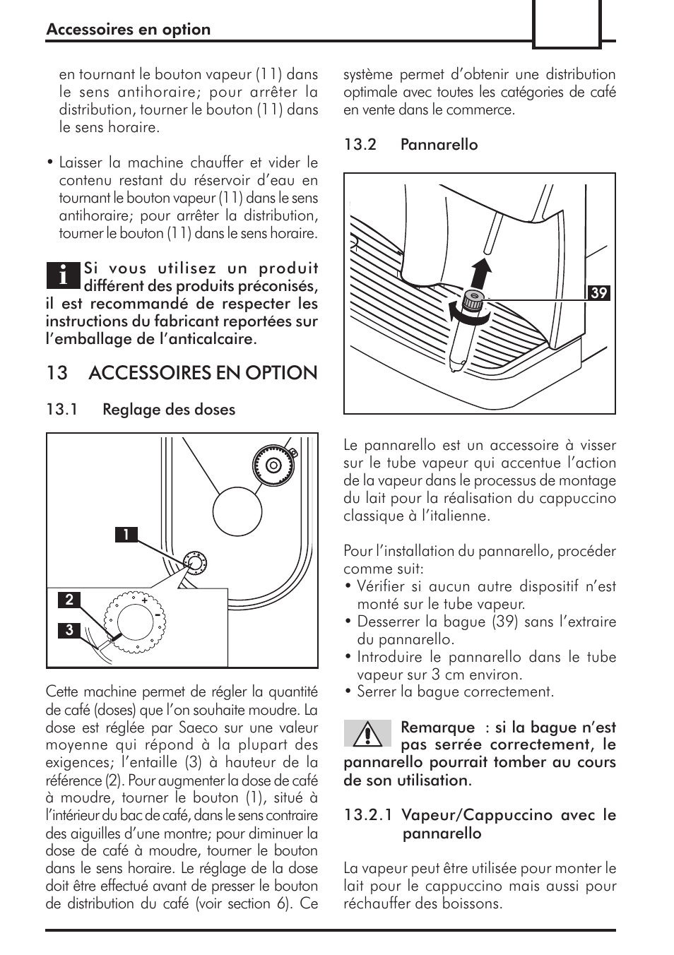 13 accessoires en option | Philips 741424043 User Manual | Page 53 / 132