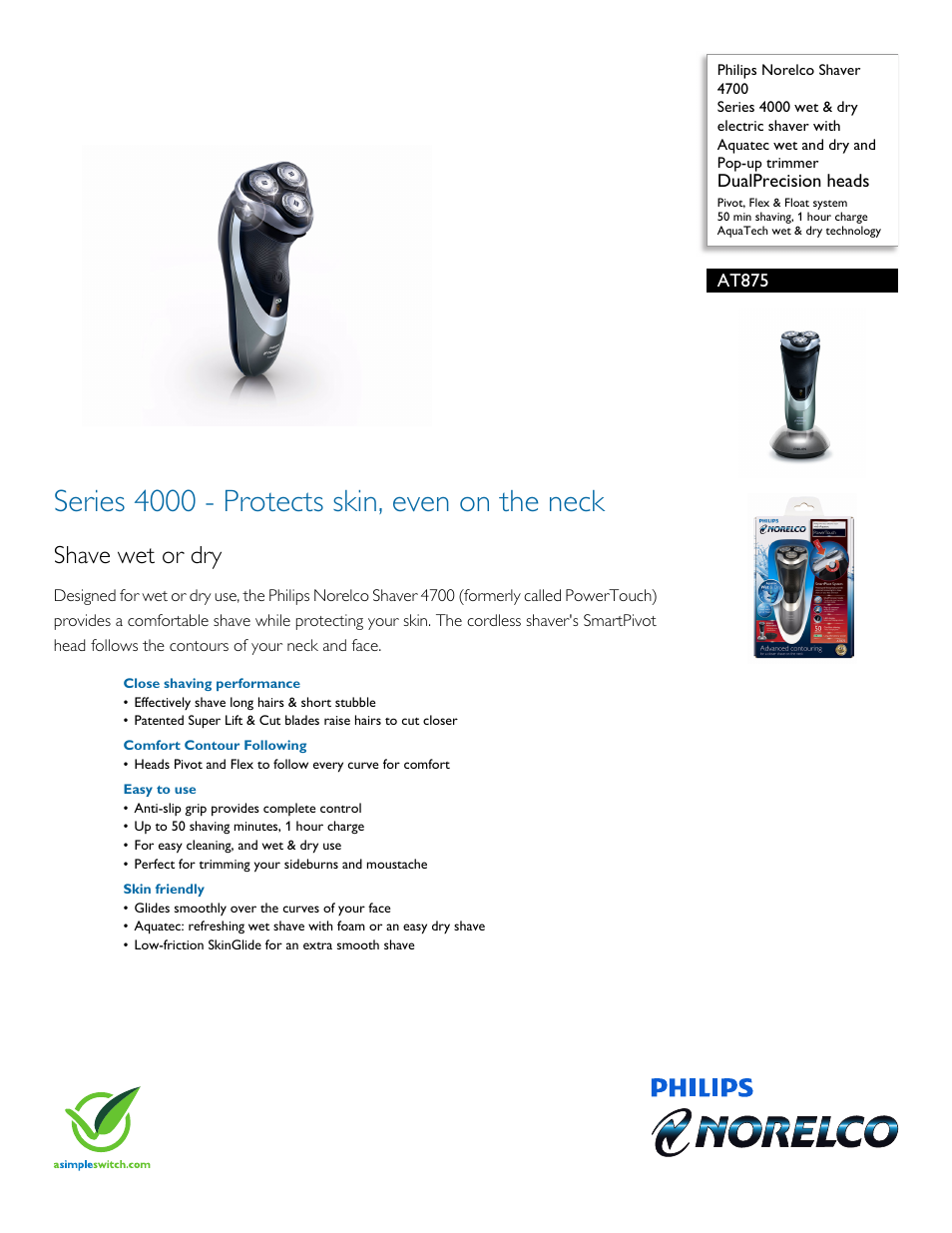 Philips AT875-41 User Manual | 3 pages