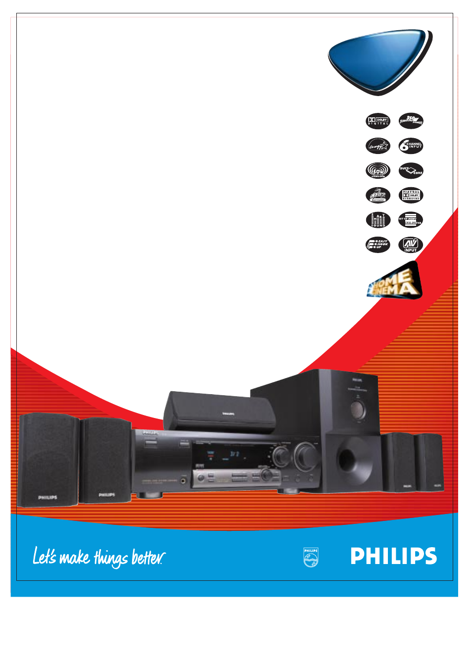 Philips Digital Audio Surround Sound Receiver User Manual | 2 pages
