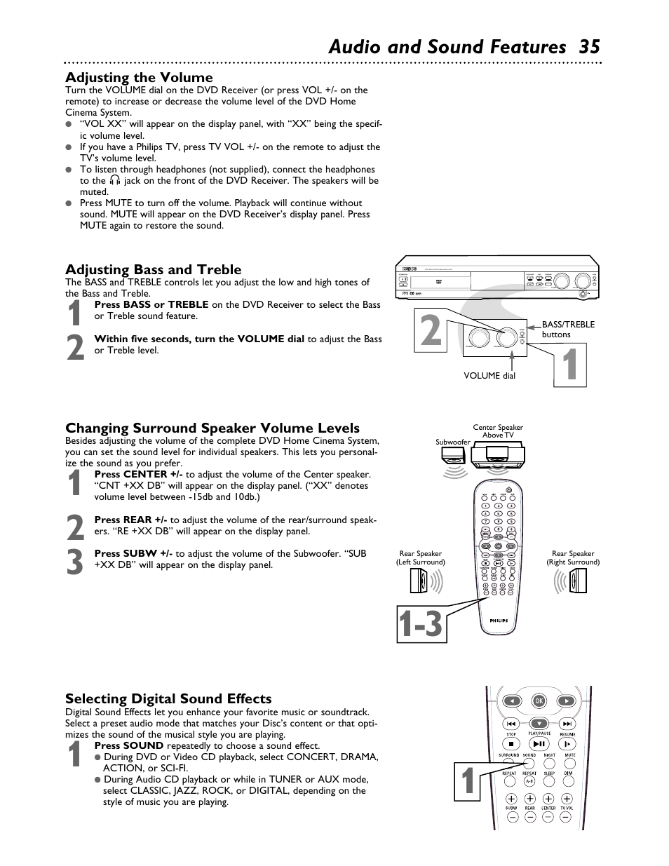 Audio and sound features 35 | Philips MX3700D3799 User Manual | Page 35 / 44