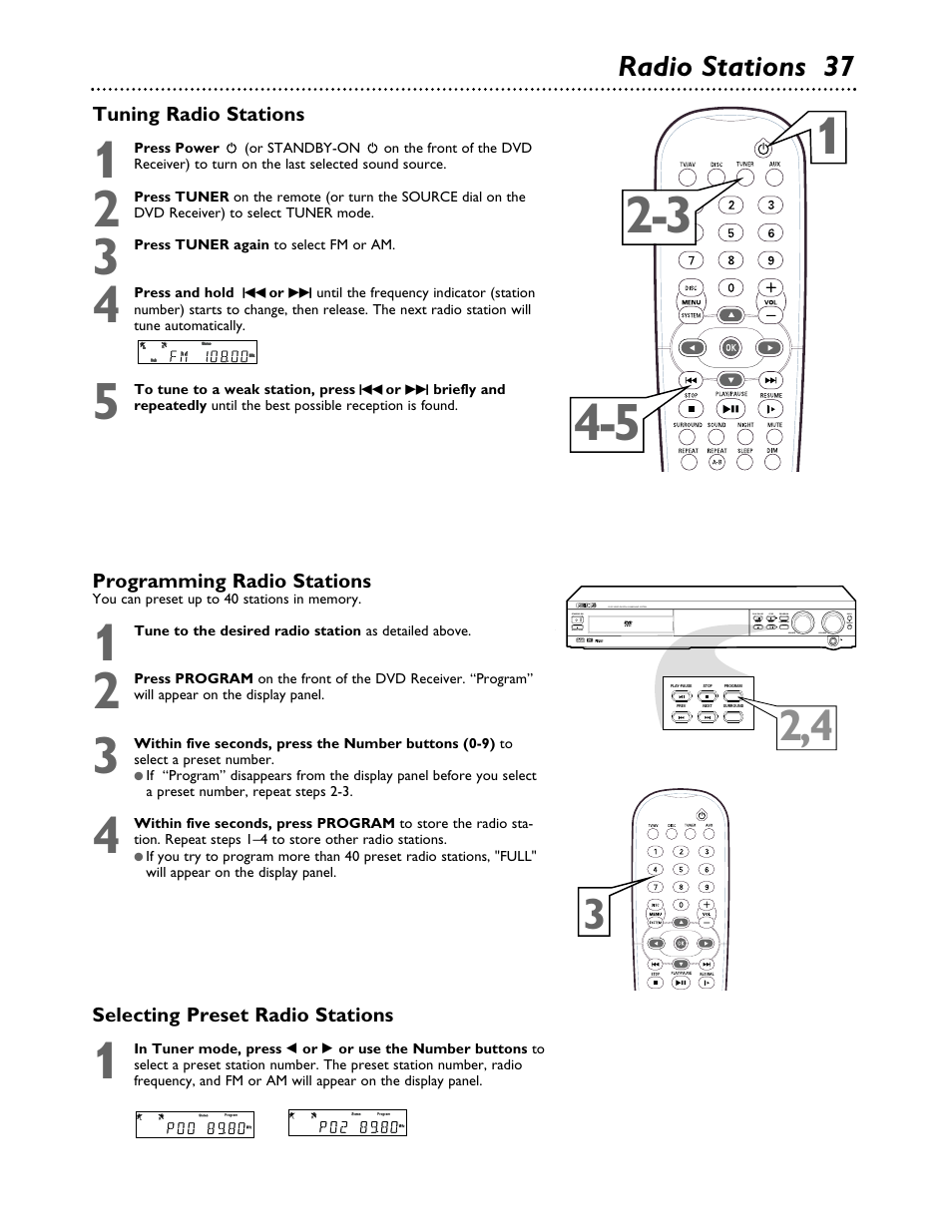 Radio stations 37 | Philips MX3700D3799 User Manual | Page 37 / 44
