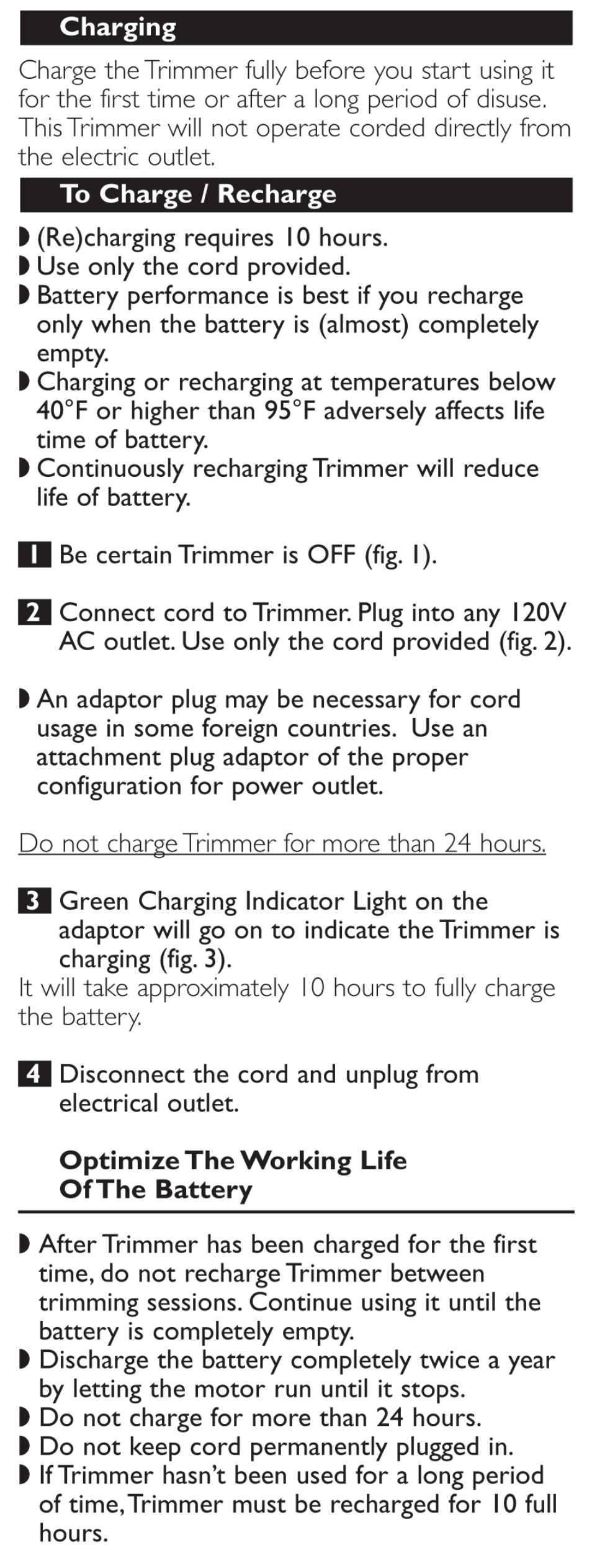 Optimize the working life ofthe battery | Philips T765-60 User Manual | Page 4 / 12