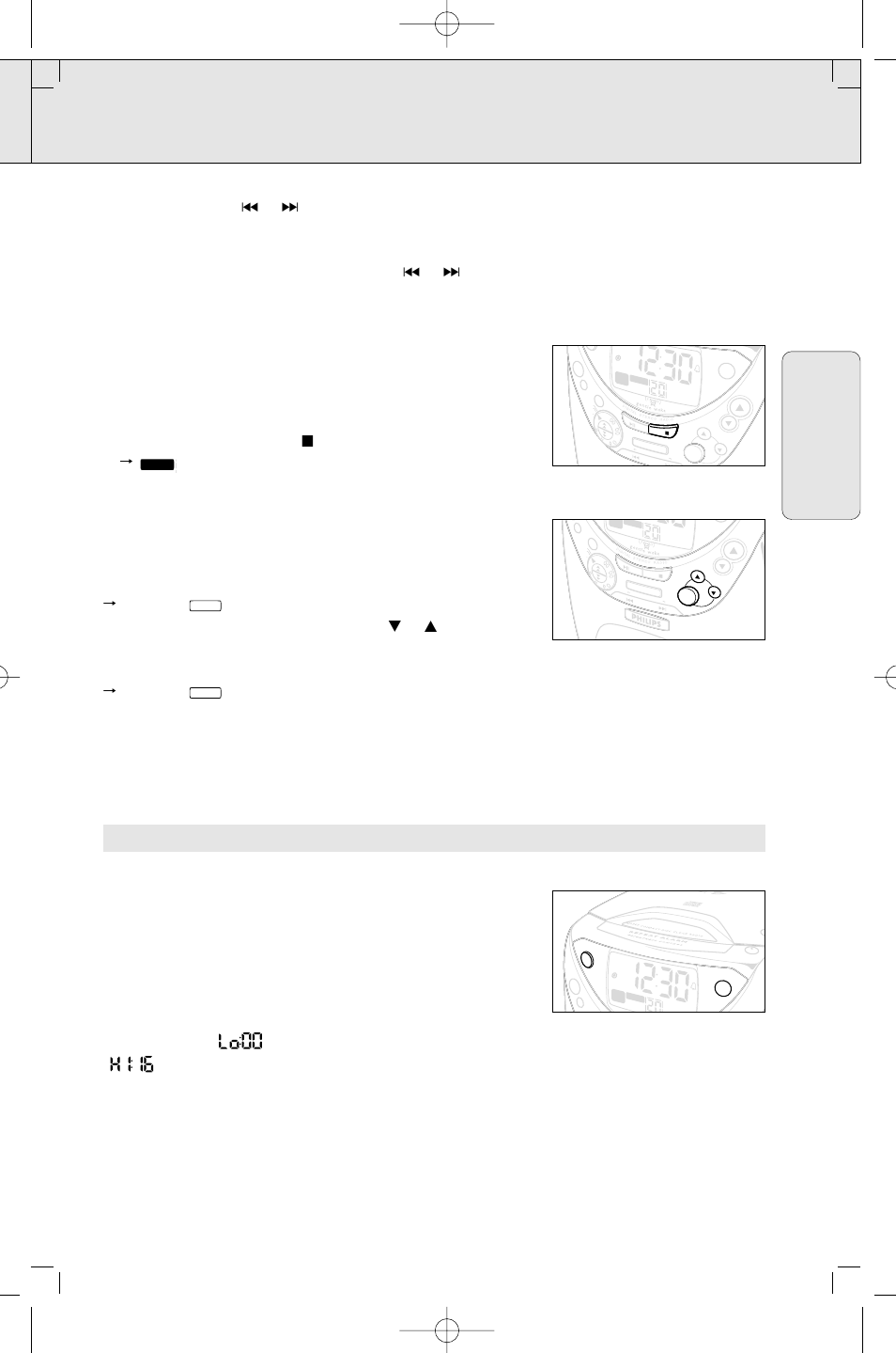 Radio reveil, Français, Page | Philips CD CLOCK RADIO User Manual | Page 25 / 44