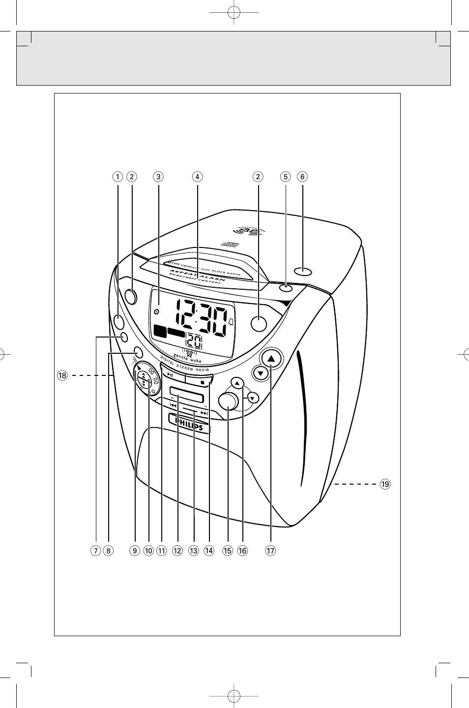 Philips CD CLOCK RADIO User Manual | Page 3 / 44