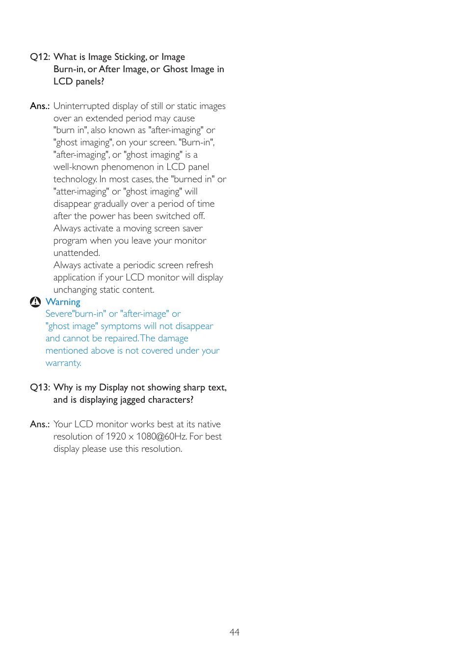 Philips 221E2SB1-00 User Manual | Page 46 / 47