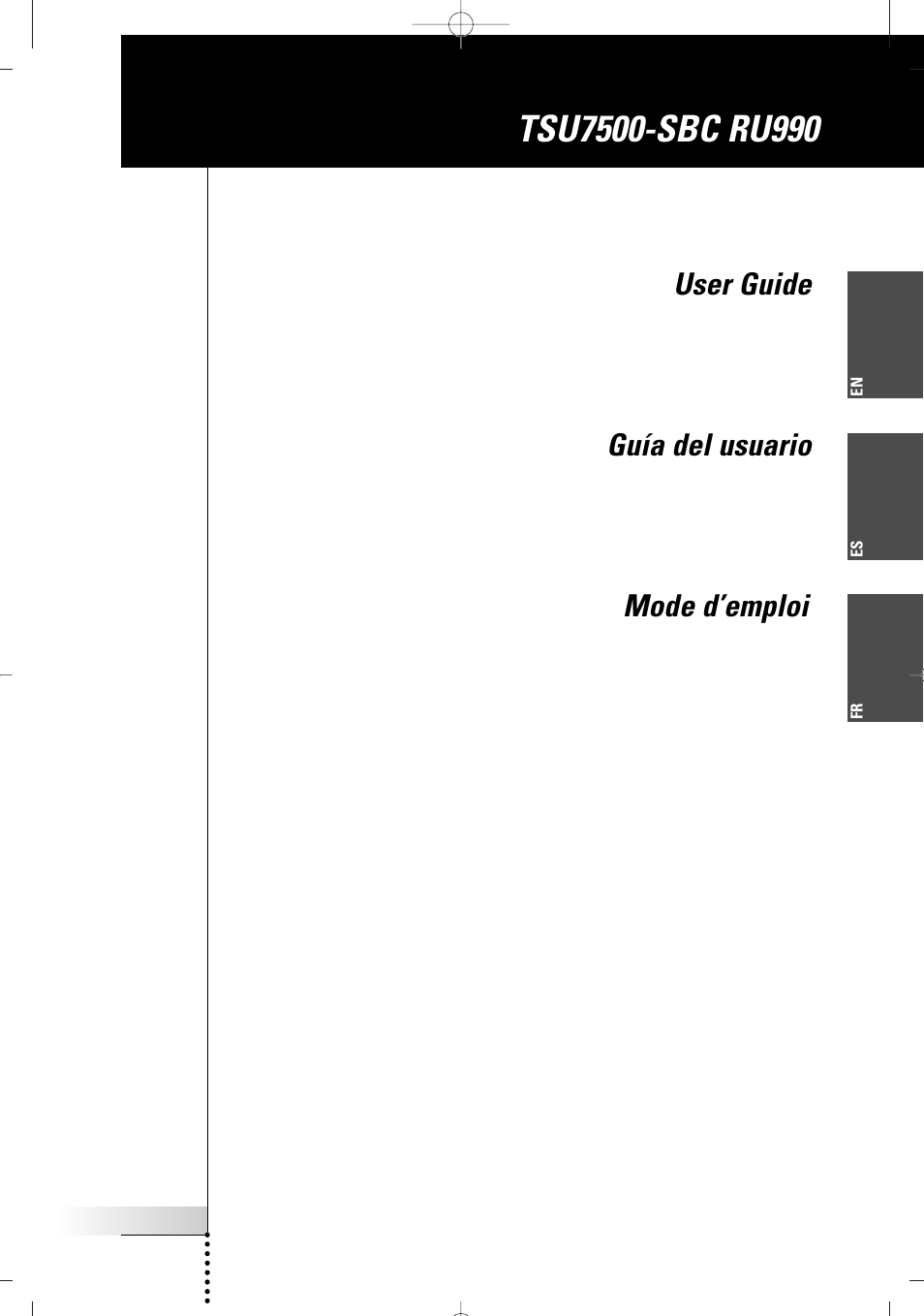 Philips TSU7500-17B User Manual | 72 pages