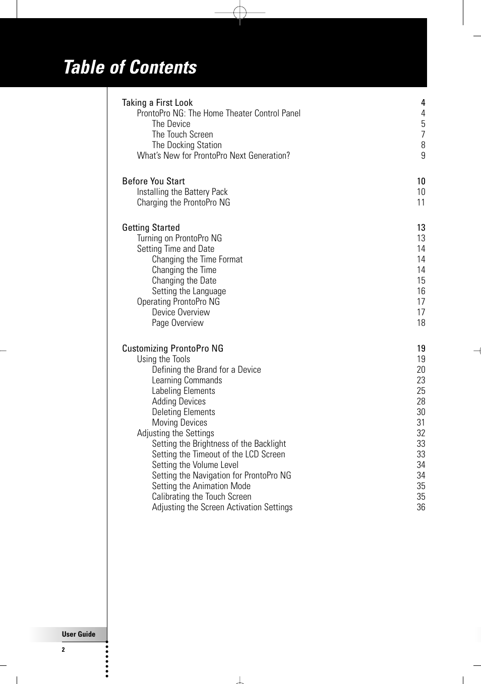 Philips TSU7500-17B User Manual | Page 4 / 72