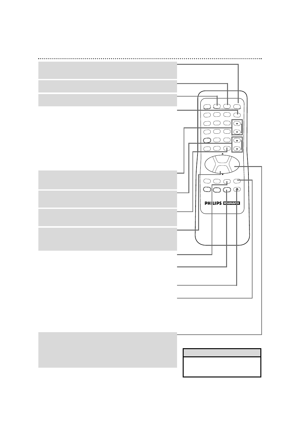 Remote control buttons (cont’d) 23, Helpful hint, When in stop mode, press to fast | Philips VRX342AT99 User Manual | Page 23 / 52