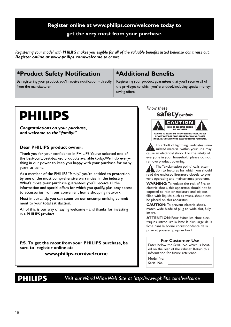 Philips CAM300WH-37 User Manual | Page 20 / 22