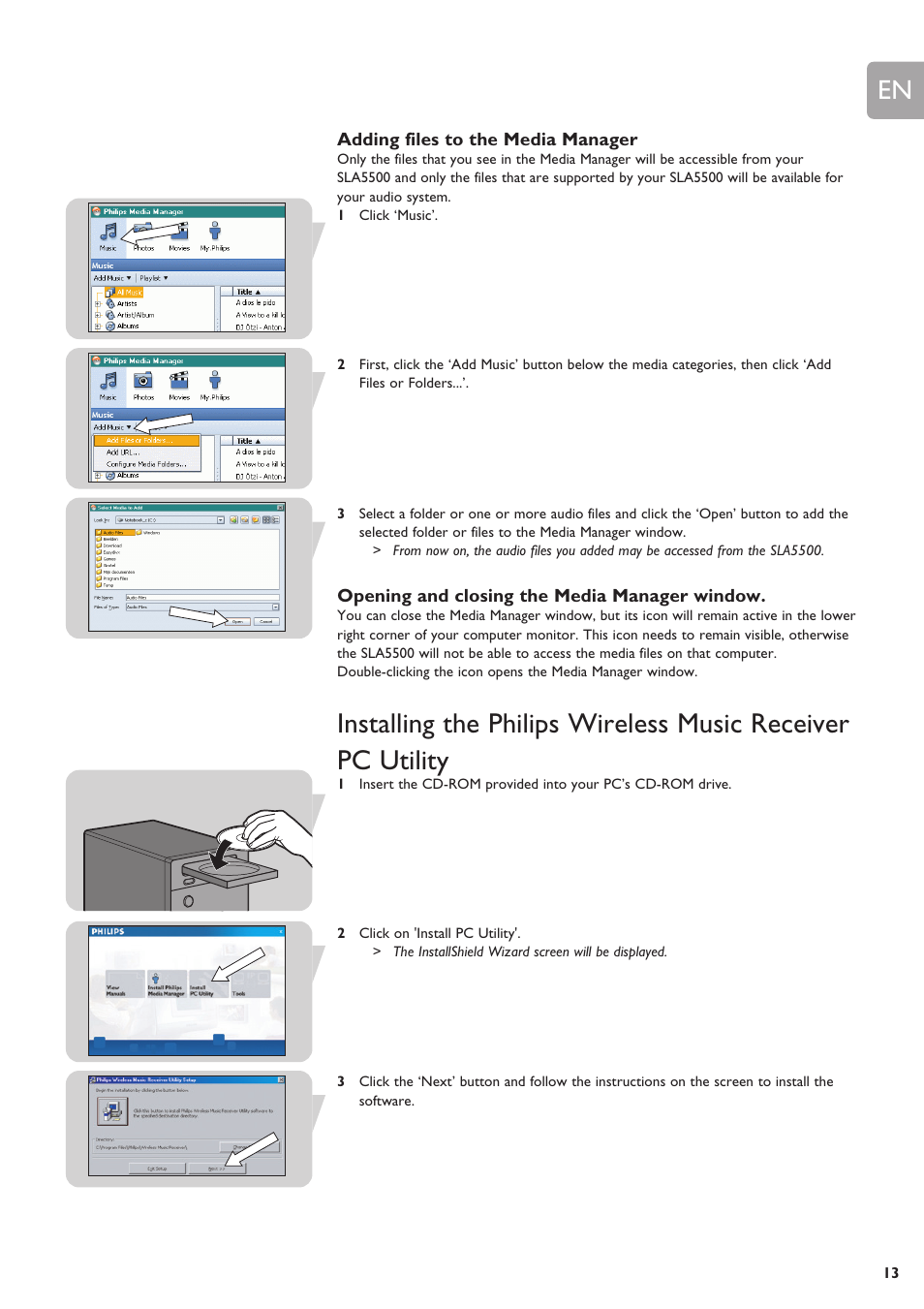 Philips SLA5500NS-17 User Manual | Page 13 / 38