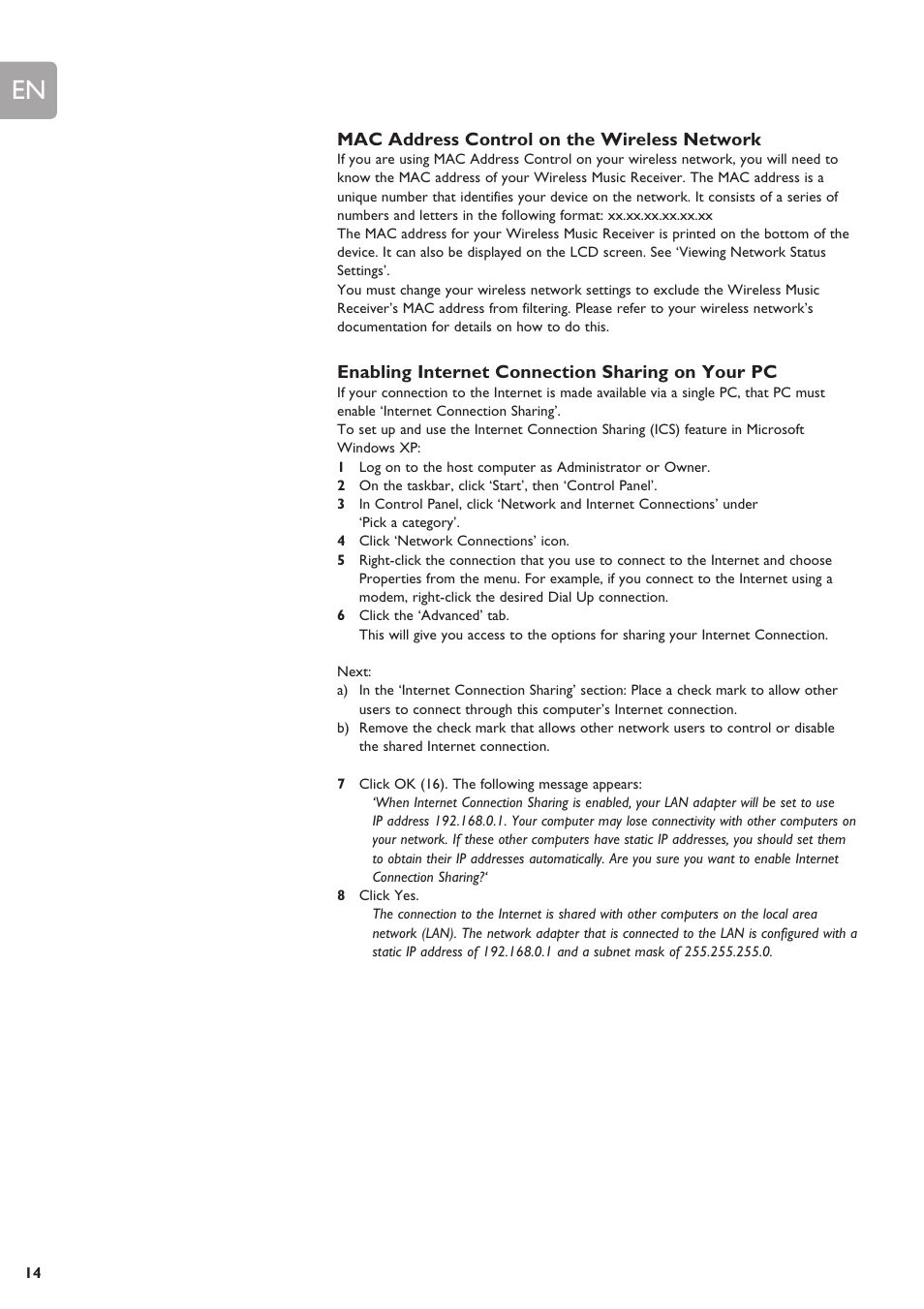 Philips SLA5500NS-17 User Manual | Page 14 / 38