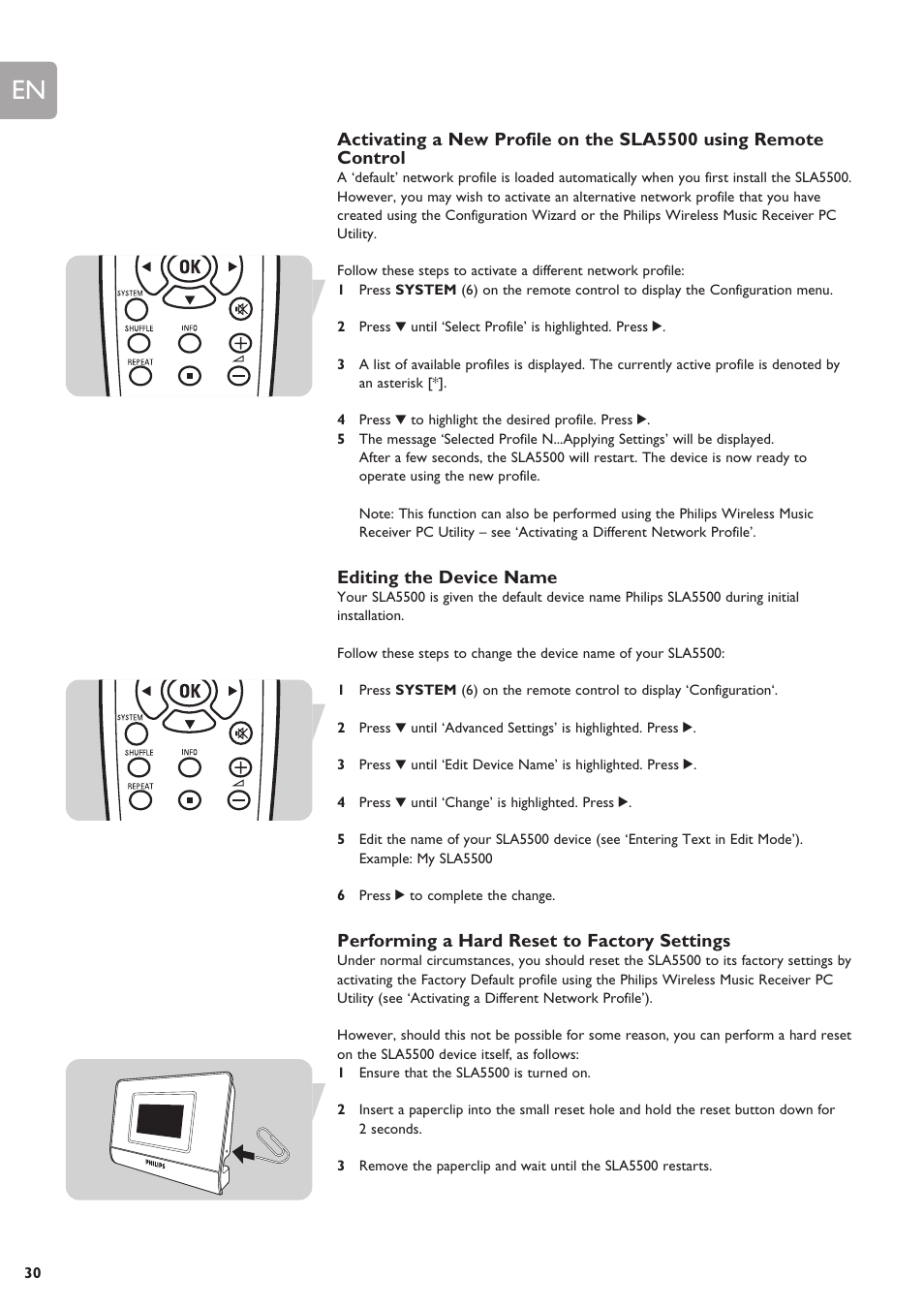 Philips SLA5500NS-17 User Manual | Page 30 / 38