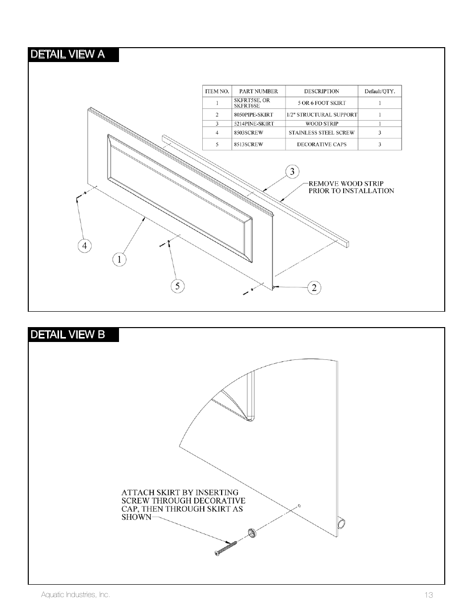 Aquatic SYMPHONY SERIES User Manual | Page 13 / 28