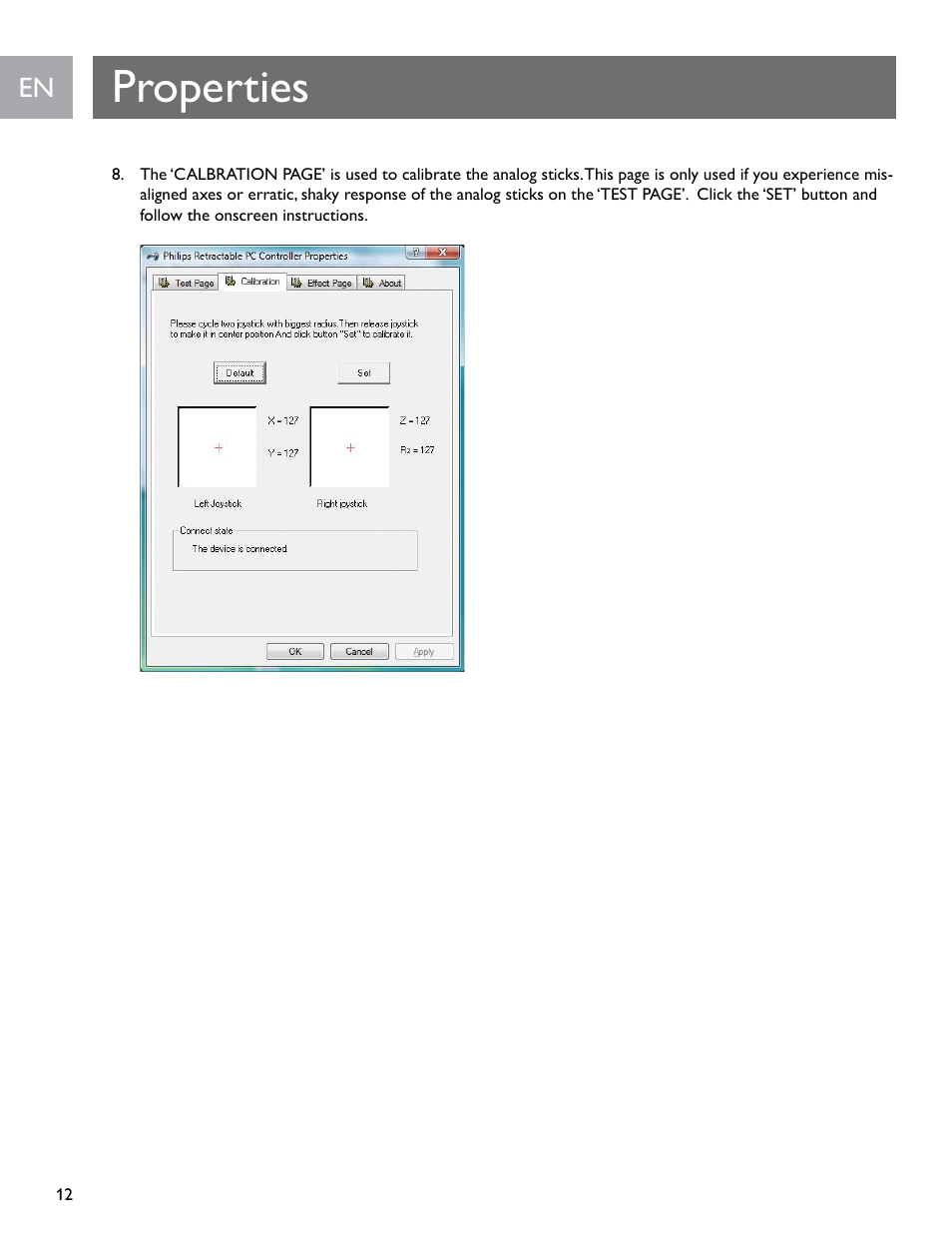 Properties | Philips SGC2909-27 User Manual | Page 12 / 42