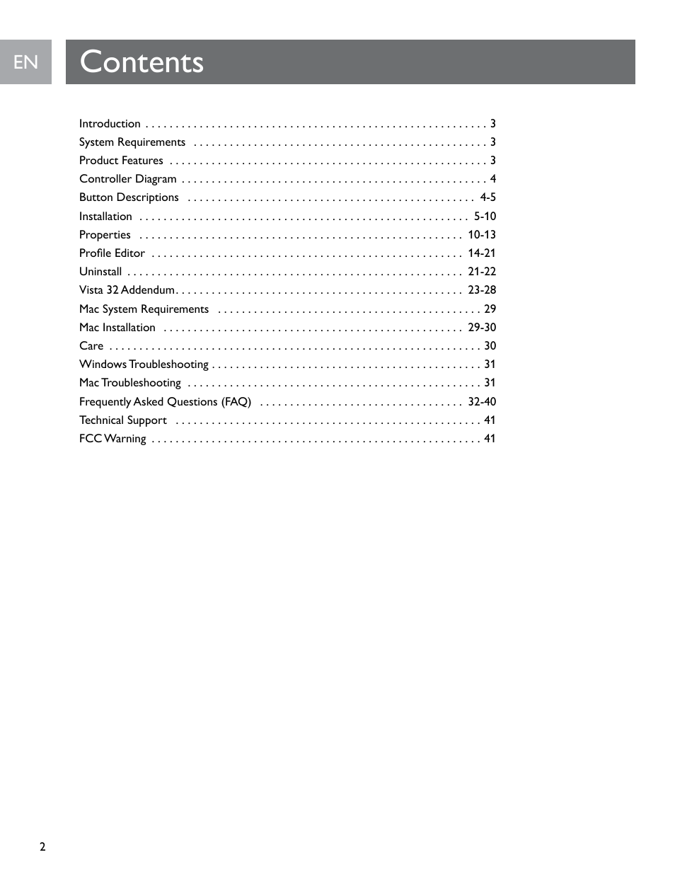 Philips SGC2909-27 User Manual | Page 2 / 42