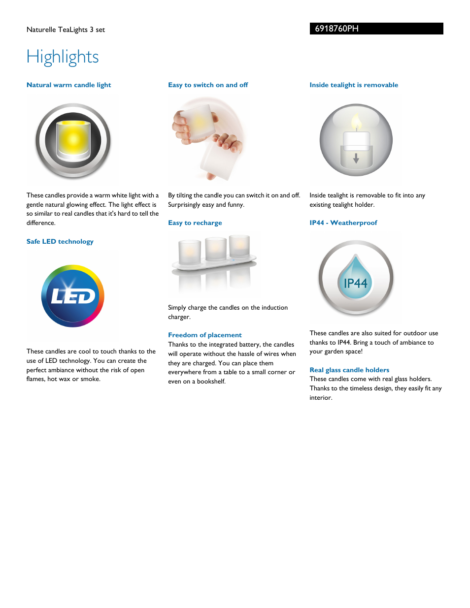 Highlights | Philips 6918760PH User Manual | Page 2 / 3