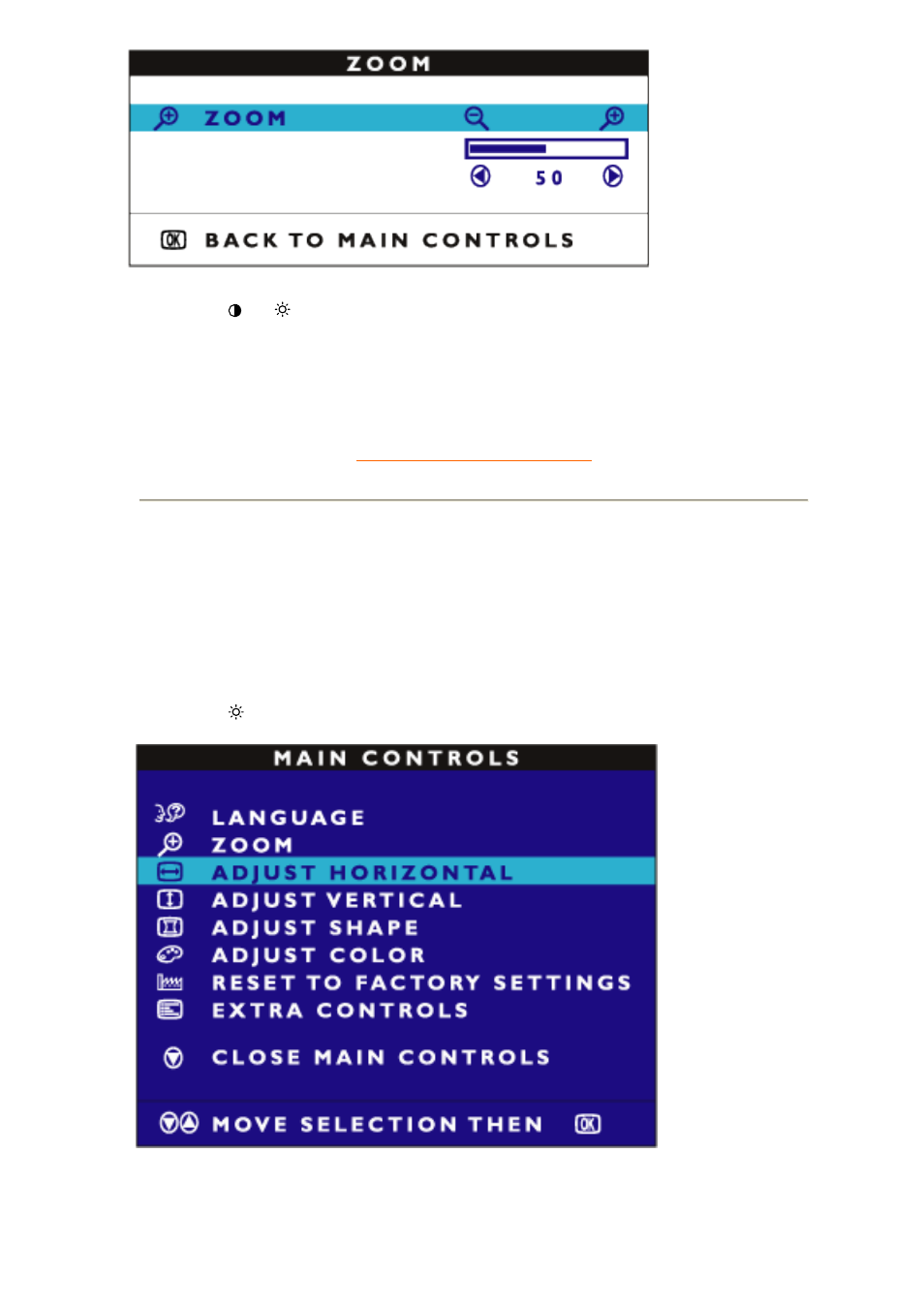 Adjust horizontal | Philips 107E71-27B User Manual | Page 89 / 102