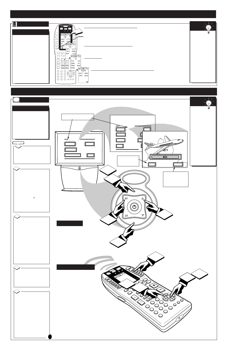 Menu c, Creen, Ontrols | Tv o, Ontrol, Peration, Continued, Lcd d, Enus, N the | Philips PV6080 User Manual | Page 4 / 4