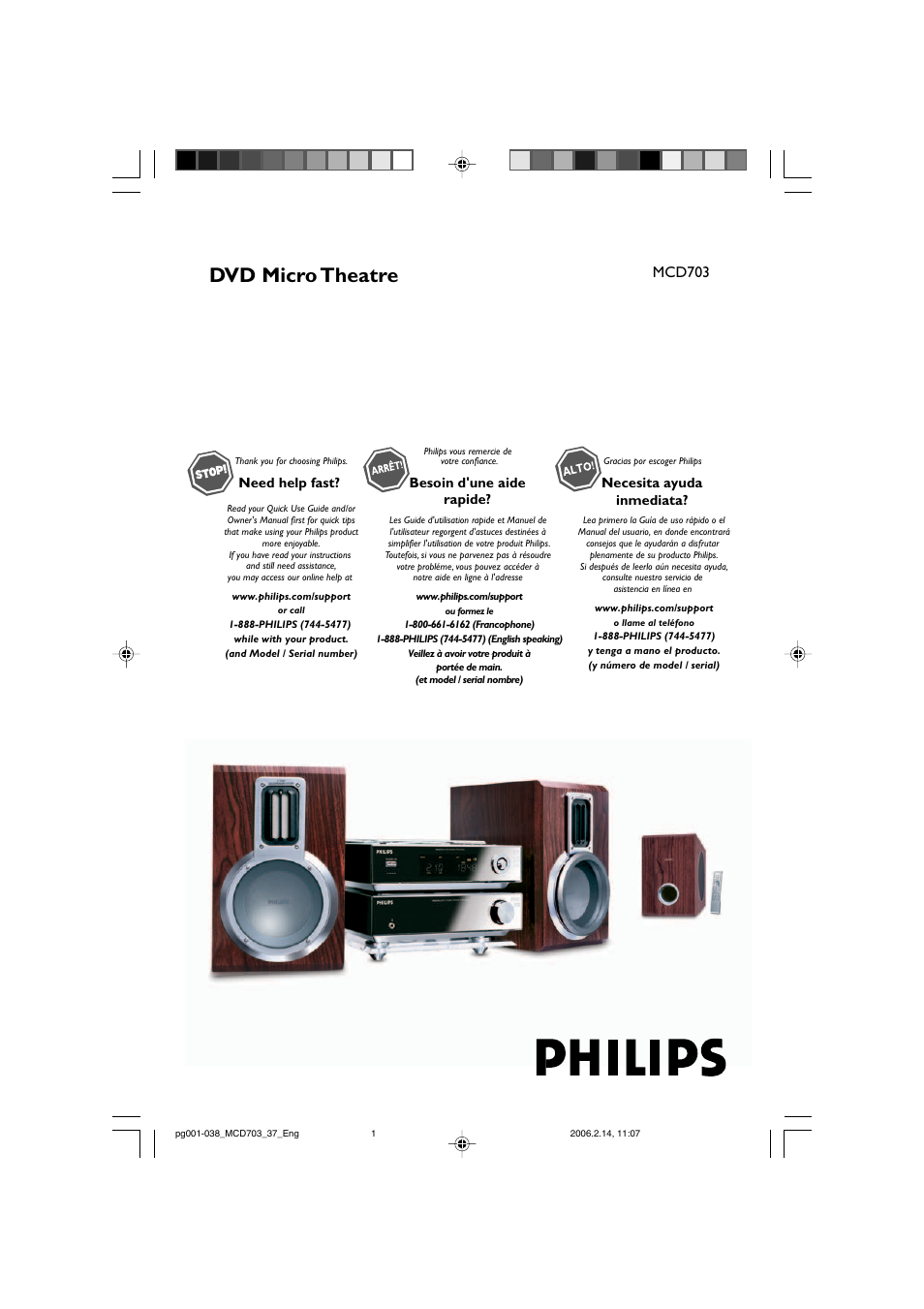 Philips MCD703-37 User Manual | 38 pages