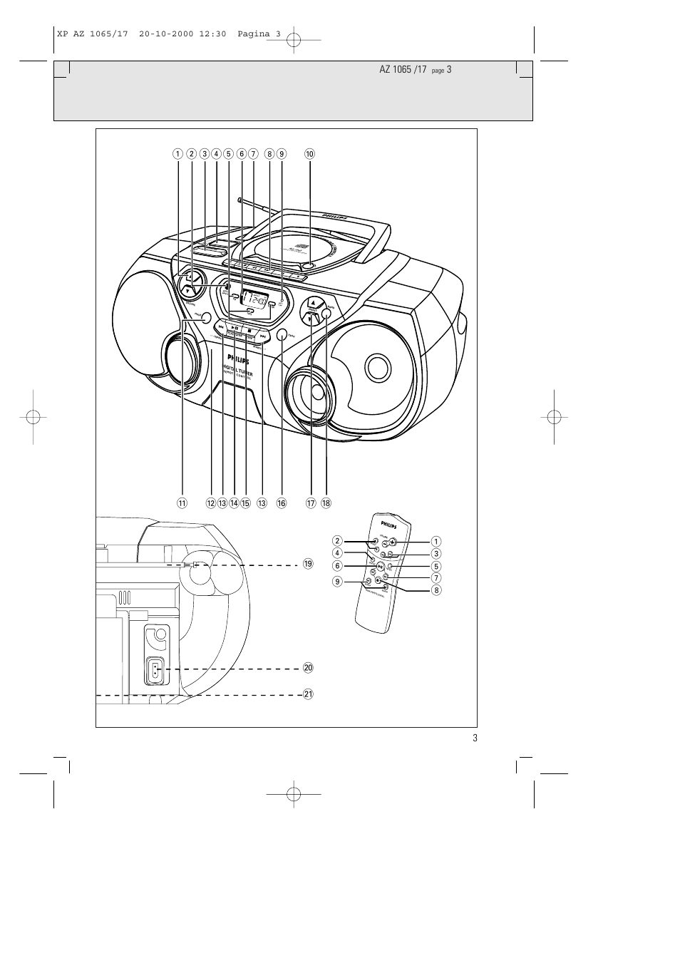 Search, Power tuner dynam ic bass b oost cd tape off | Philips AZ106517 User Manual | Page 2 / 12