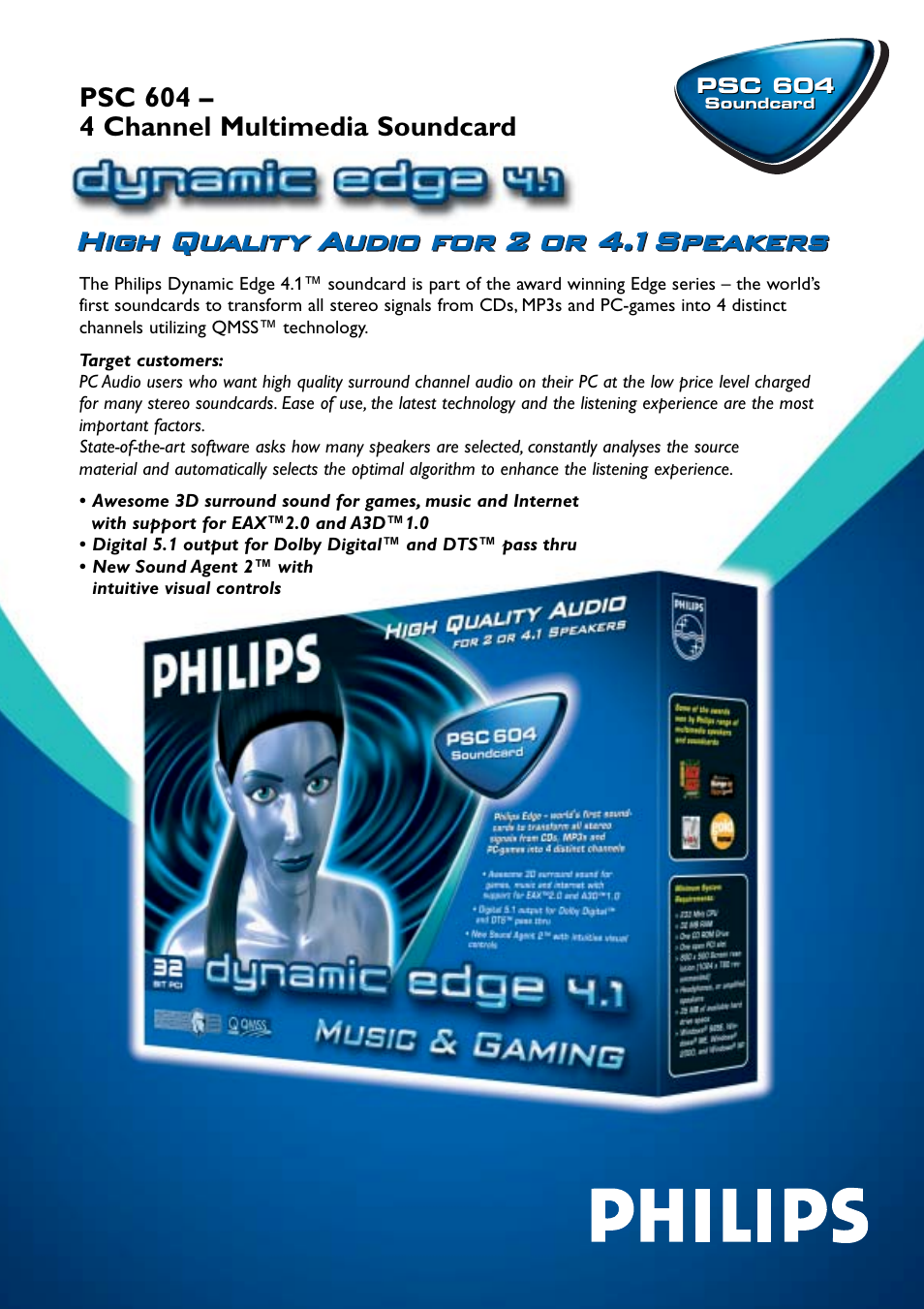 Philips PSC60417 User Manual | 2 pages
