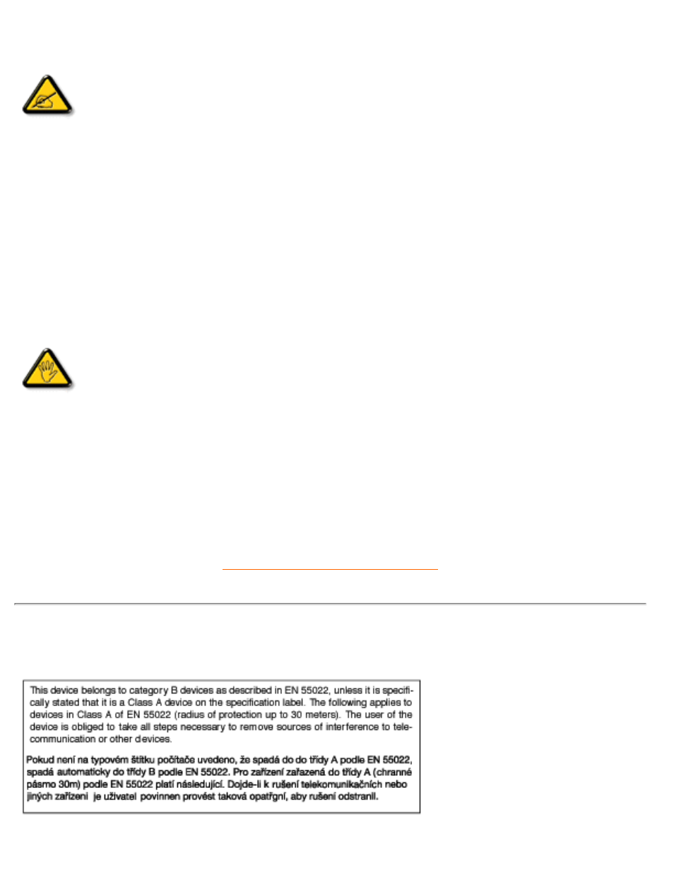 En 55022 compliance (czech republic, Only) | Philips 109B55-74 User Manual | Page 75 / 112