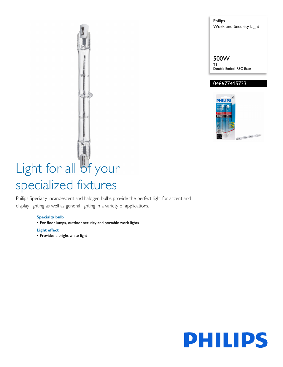 Philips 046677415723 User Manual | 2 pages