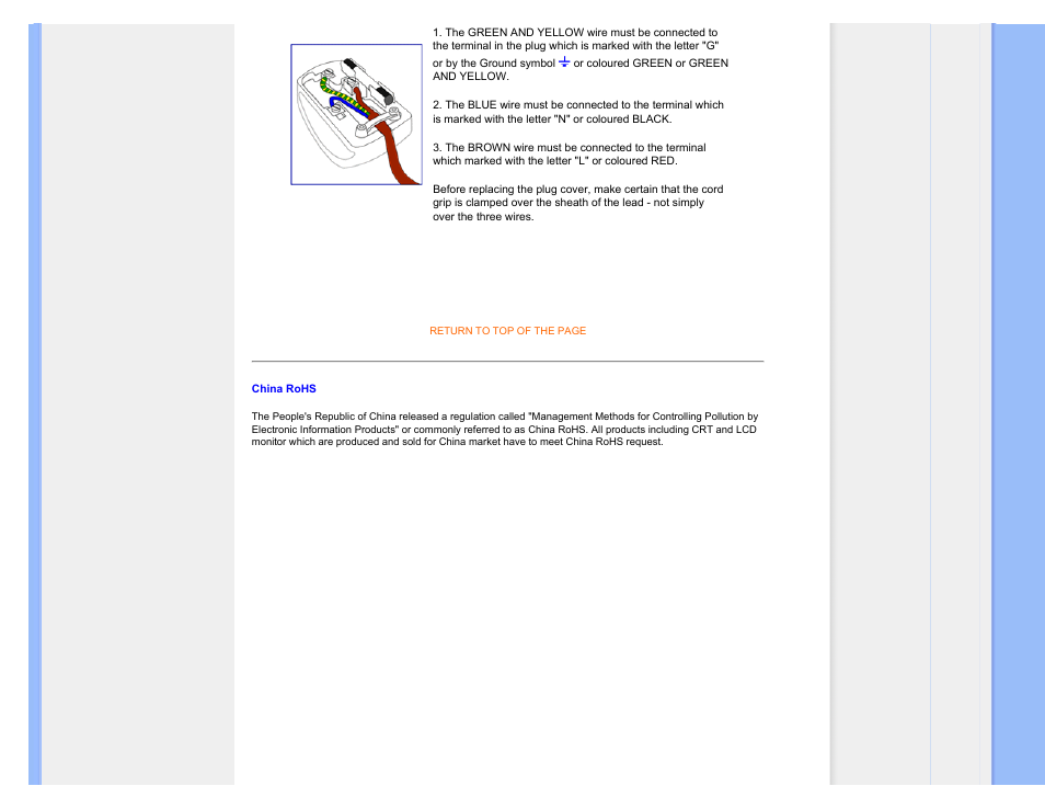 China rohs | Philips Brilliance LCD monitor 170S9FB 17" SXGA User Manual | Page 55 / 110
