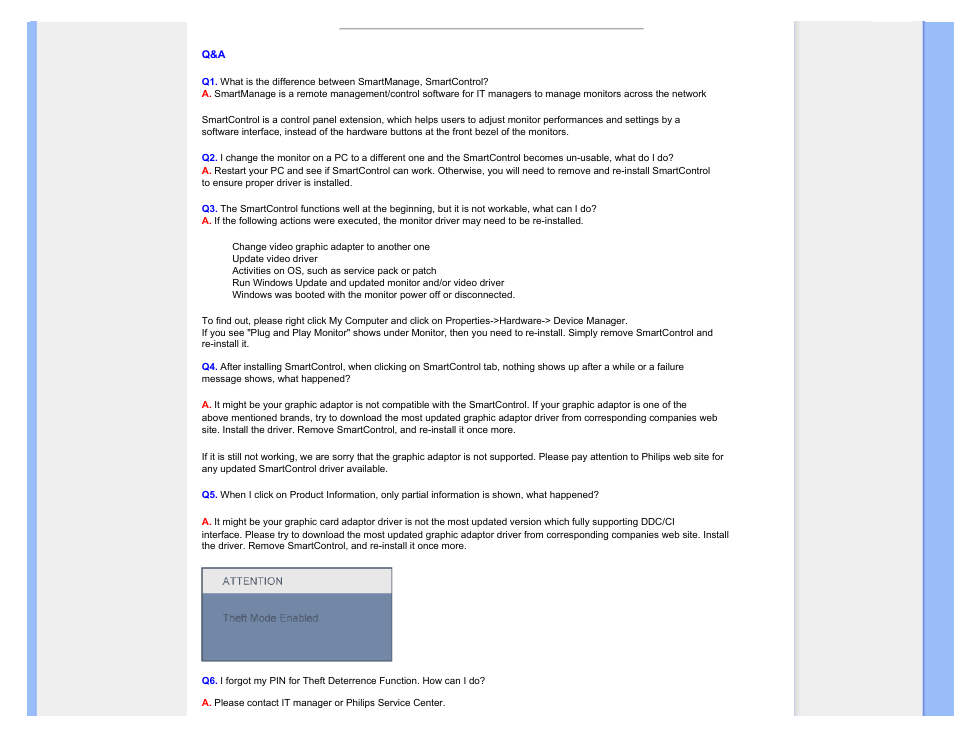 Philips Brilliance LCD monitor 170S9FB 17" SXGA User Manual | Page 76 / 110