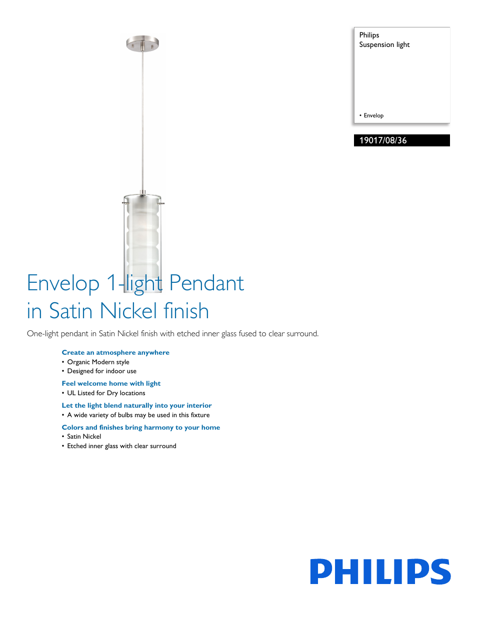 Philips 190170836 User Manual | 2 pages