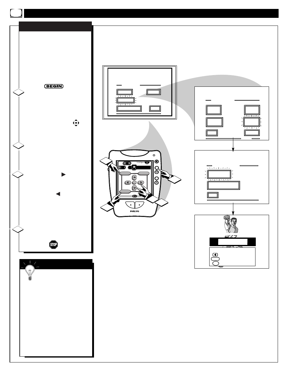 Eature, Ontrols, Continued | 12 3 4 s | Philips 64PP975199 User Manual | Page 14 / 53