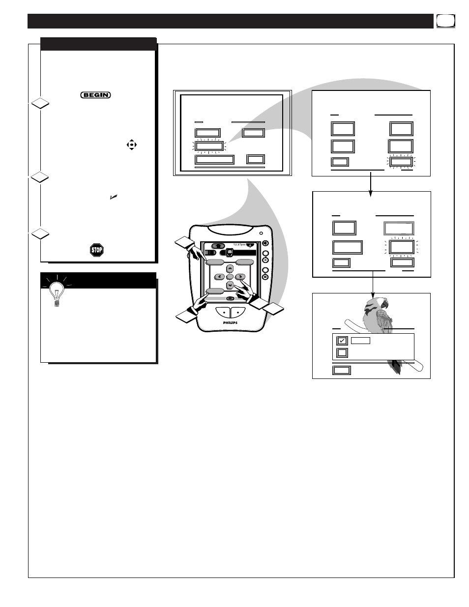 Eature, Ontrols, Continued | Philips 64PP975199 User Manual | Page 17 / 53