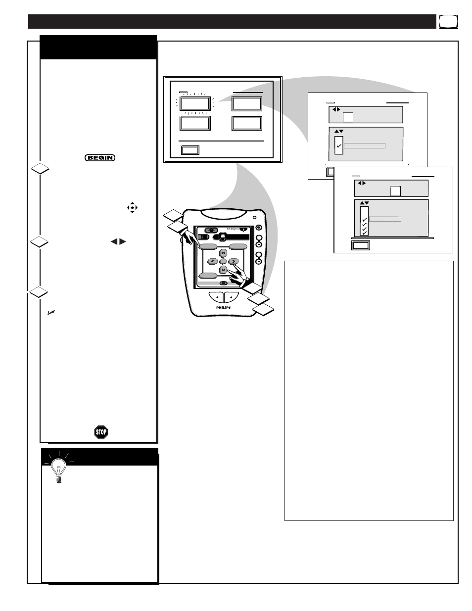 Eature, Ontrols, Continued | 12 s | Philips 64PP975199 User Manual | Page 23 / 53