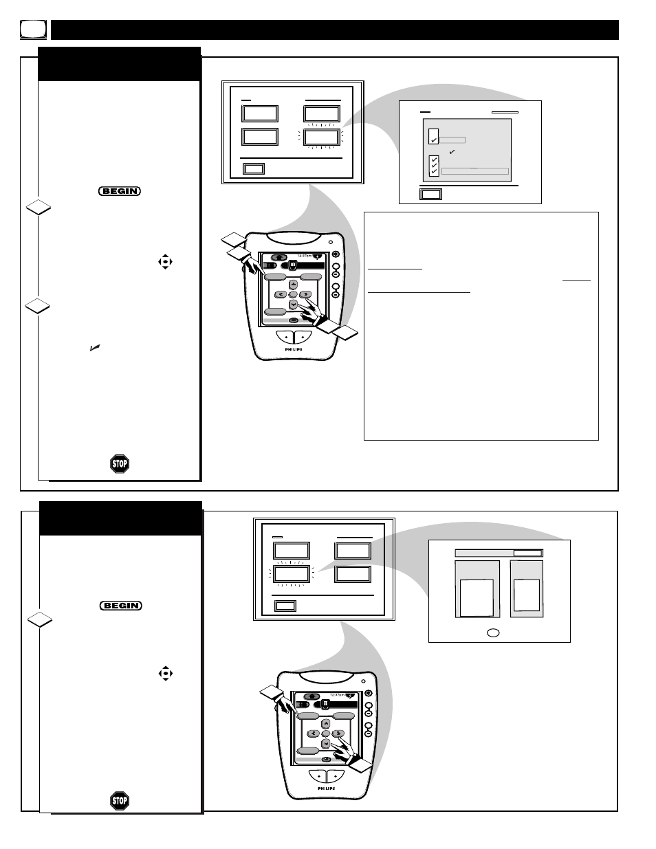 Eature, Ontrols, Continued | Content advisory review settings | Philips 64PP975199 User Manual | Page 24 / 53