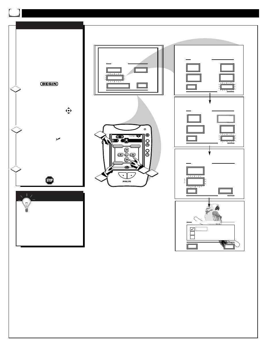 Eature, Ontrols, Continued | Philips 64PP975199 User Manual | Page 26 / 53