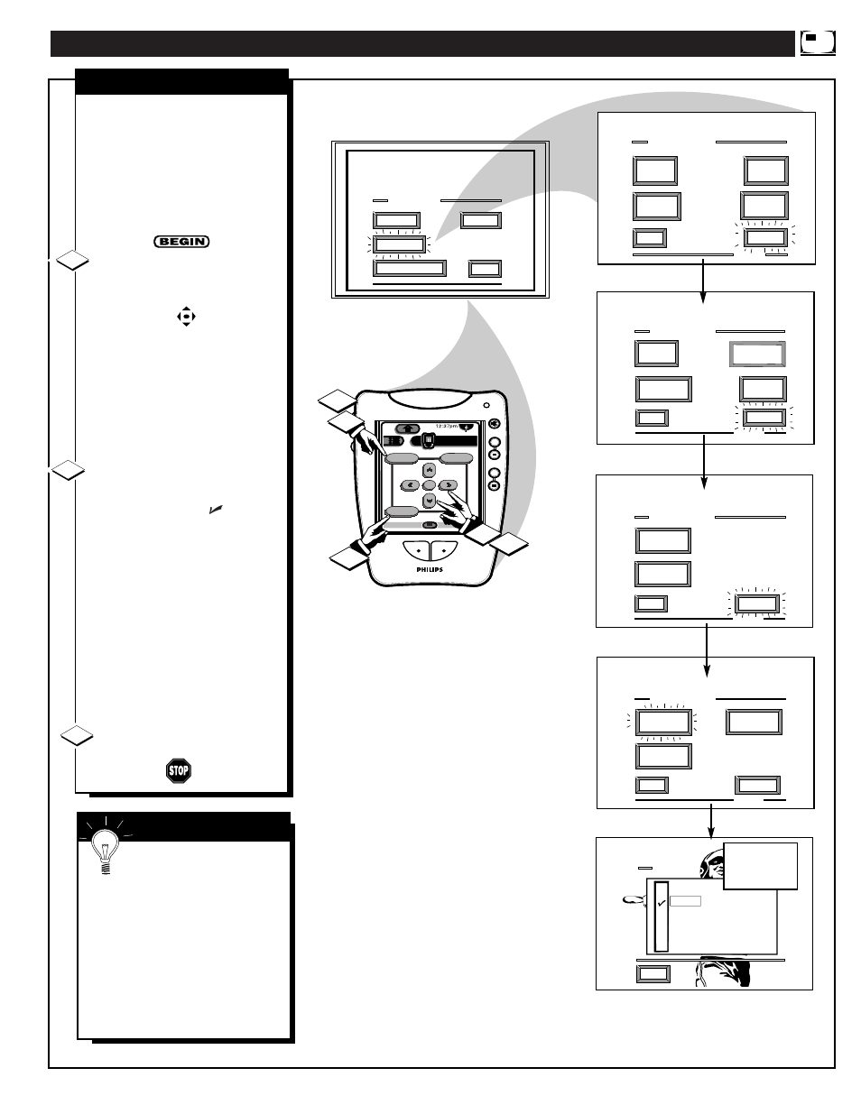 Electing the, Icture, Ource for | 12 3 s | Philips 64PP975199 User Manual | Page 47 / 53