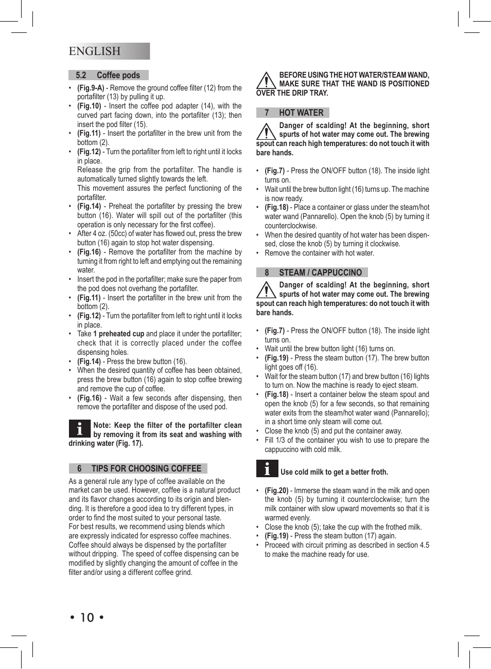 English • 10 | Philips RI9366-47 User Manual | Page 10 / 44