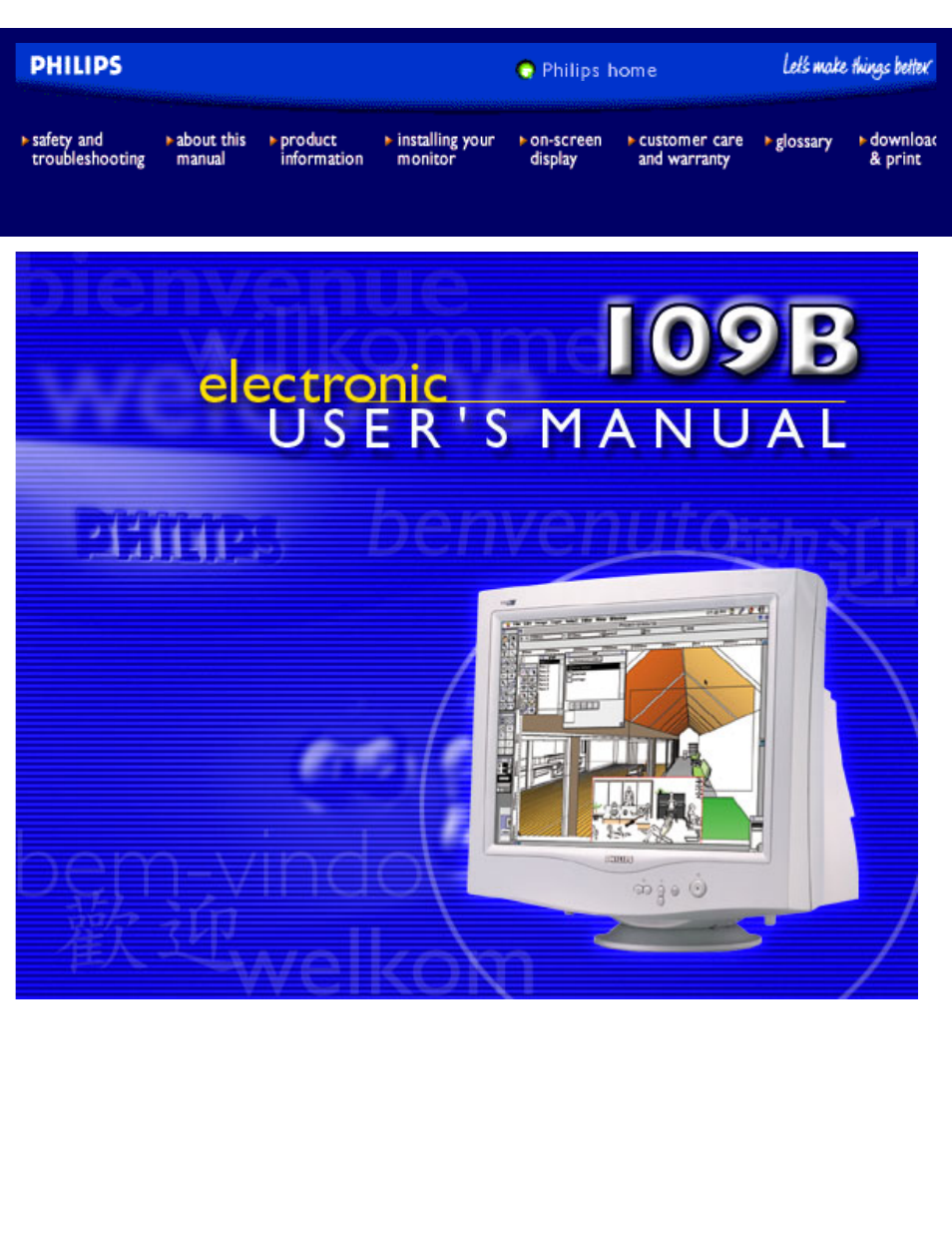 Philips 109B20-74B User Manual | 88 pages