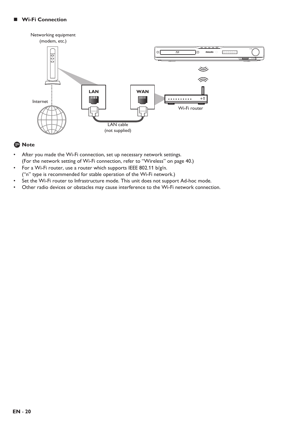 Philips Blu-ray home theater system HTS3106 User Manual | Page 20 / 56