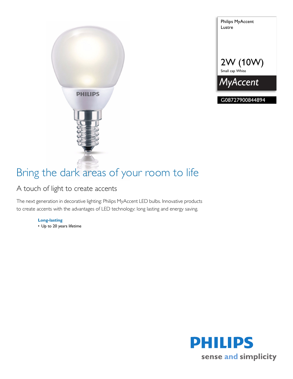 Philips G08727900844894 User Manual | 2 pages
