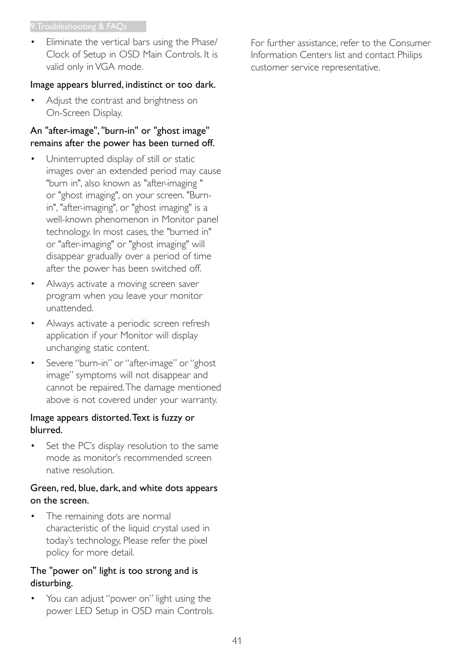 Philips 221P3LPEB-00 User Manual | Page 43 / 47