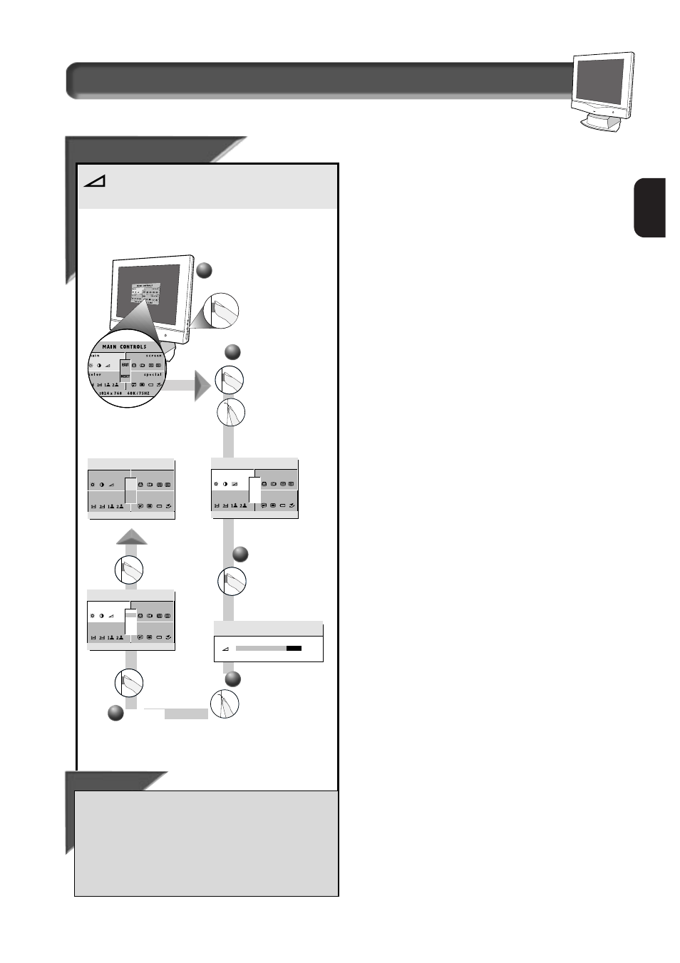E n how to use the on screen display (osd), Vol ol ume ume, Smart help | Philips 151AX User Manual | Page 11 / 22