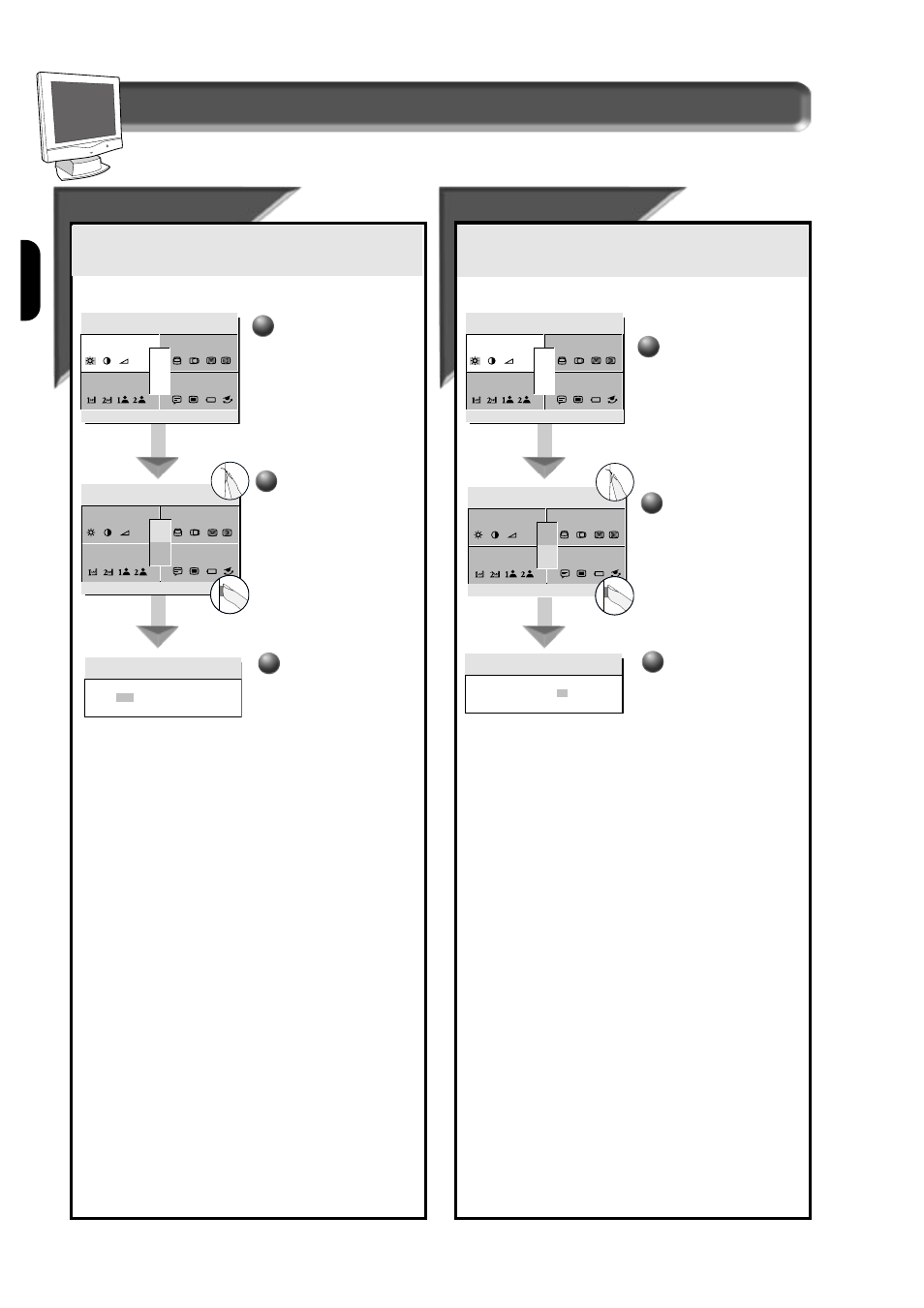 How to use the on screen display (osd), Reset eset, Exit or reset | Philips 151AX User Manual | Page 18 / 22