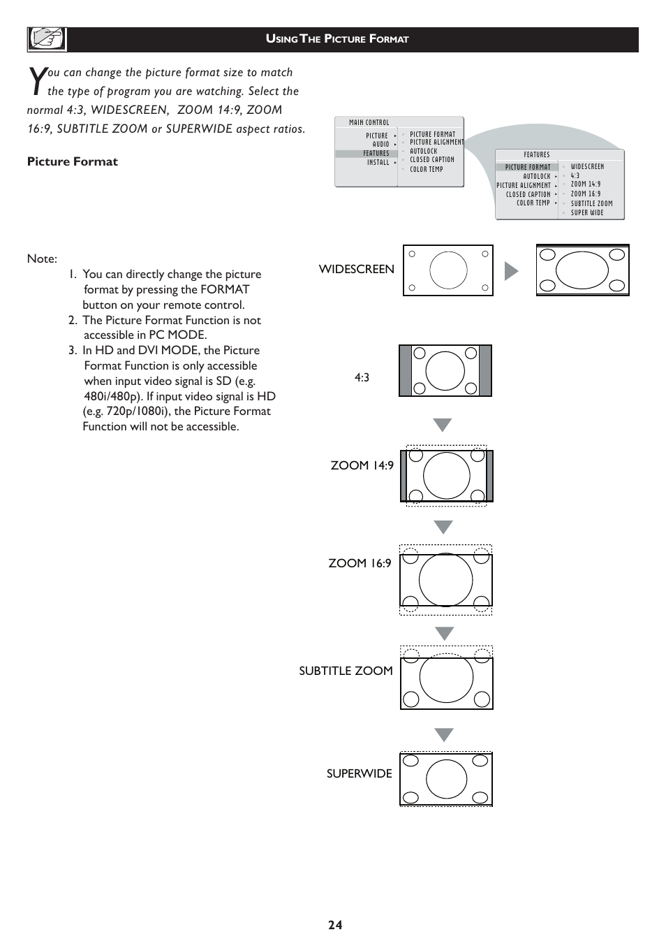 Philips 23PF5320-28 User Manual | Page 24 / 35