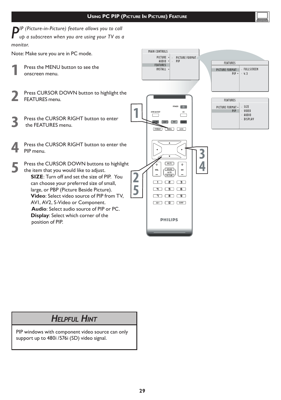 Philips 23PF5320-28 User Manual | Page 29 / 35