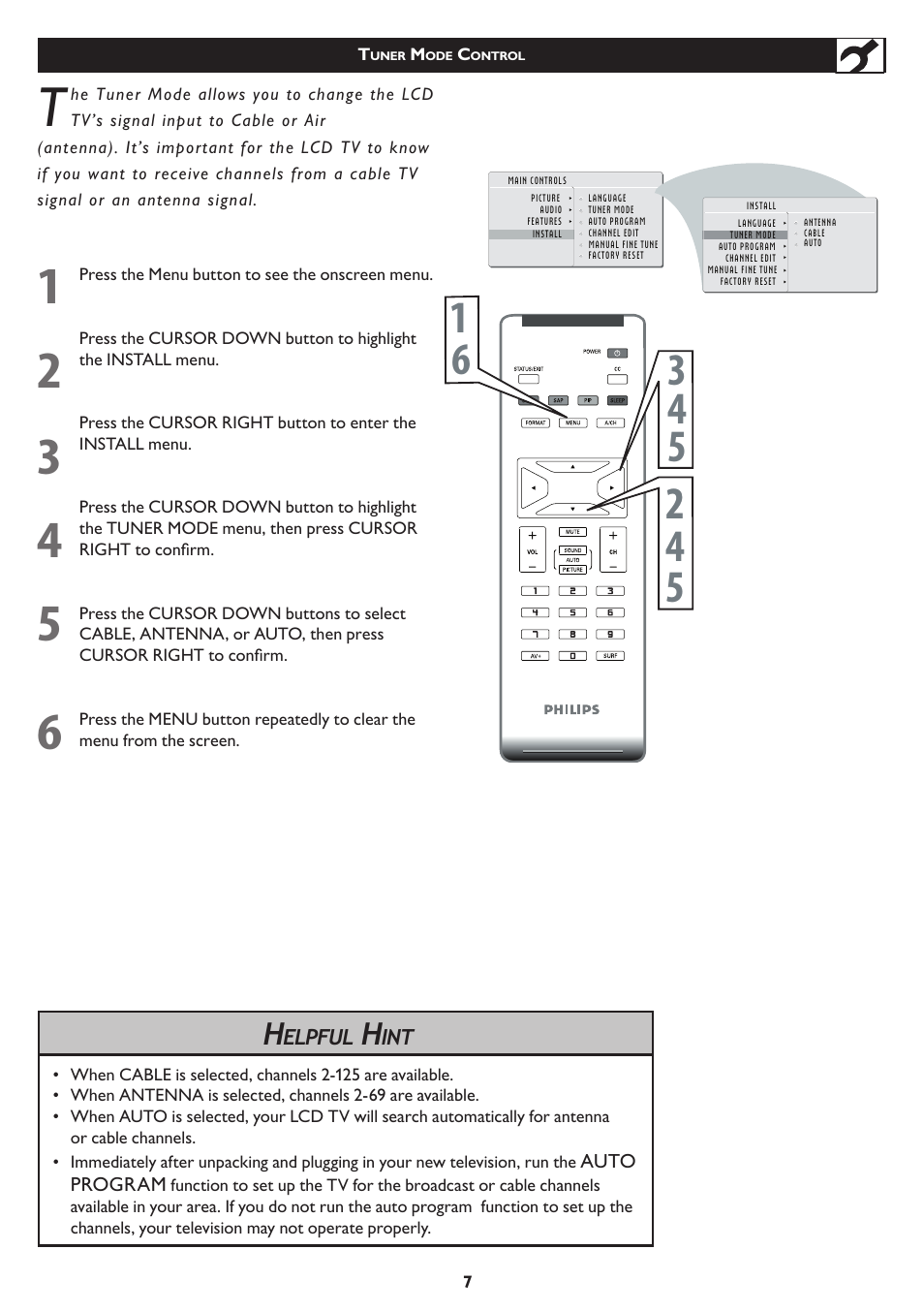 Philips 23PF5320-28 User Manual | Page 7 / 35